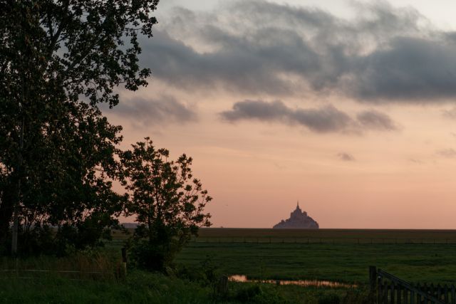 Le mont au crépuscule